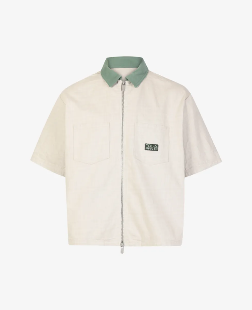 PAL Sporting Goods The Garage Goods Cotton Canvas Polo - Ecru 1 PAL Sporting Goods PAL Sporting Goods The Garage Goods Cotton Canvas Polo - Ecru