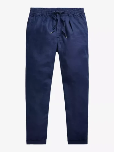 Ralph Lauren Ralph Lauren Broek Drawstring Linnen - Donkerblauw