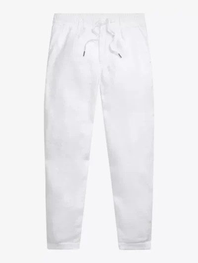 Ralph Lauren Ralph Lauren Broek Drawstring Linnen - Wit