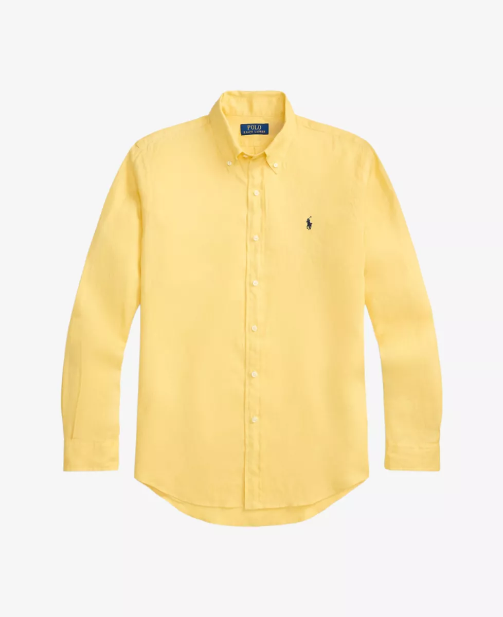 Ralph Lauren Shirt Linnen - Geel 1 Ralph Lauren Ralph Lauren Shirt Linnen - Geel