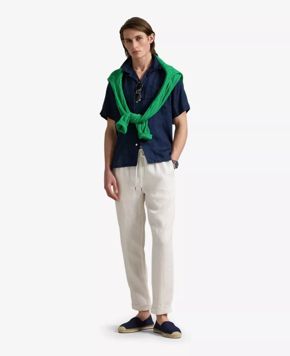 Ralph Lauren Shirt Linnen SS - Navy 2 Ralph Lauren Ralph Lauren Shirt Linnen SS - Navy