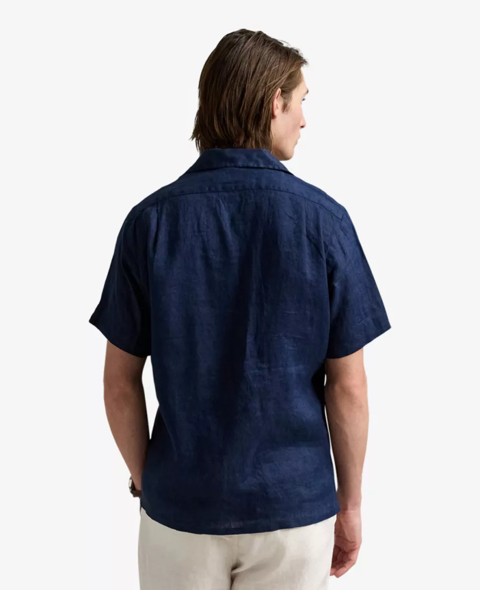 Ralph Lauren Shirt Linnen SS - Navy 5 Ralph Lauren Ralph Lauren Shirt Linnen SS - Navy
