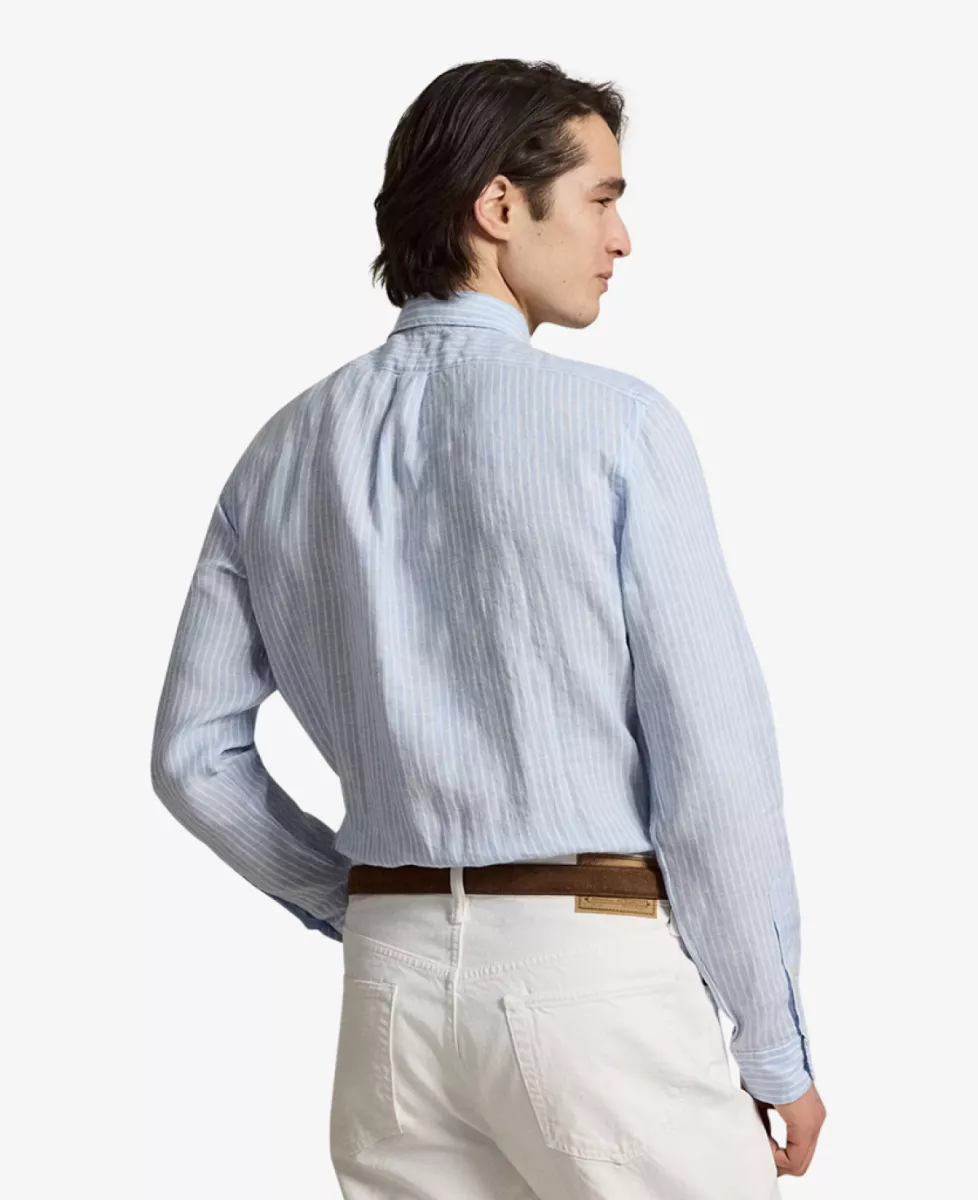 Ralph Lauren Shirt Linnen - Lichtblauw 5 Ralph Lauren Ralph Lauren Shirt Linnen - Lichtblauw