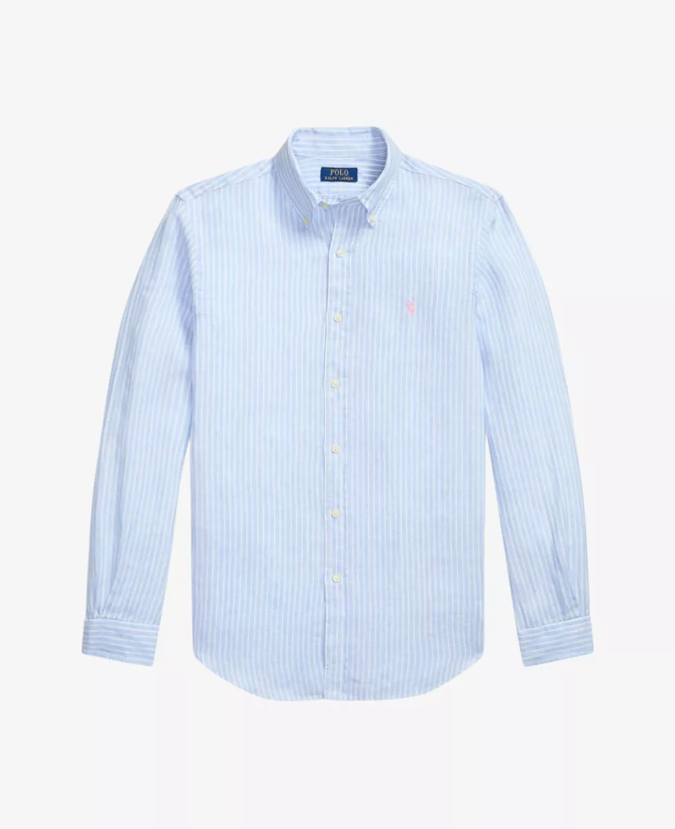 Ralph Lauren Shirt Linnen - Lichtblauw 1 Ralph Lauren Ralph Lauren Shirt Linnen - Lichtblauw