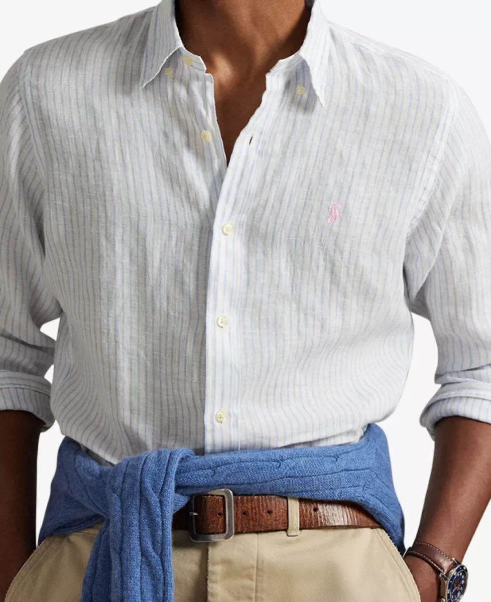 Ralph Lauren Shirt Linnen - Wit 4 Ralph Lauren Ralph Lauren Shirt Linnen - Wit