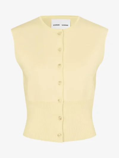 Samsoe Samsoe Samsoe Samsoe Vest - Lichtgeel