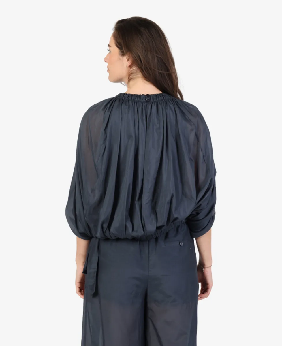 Semi Couture Blouse - Donkerblauw 4 Semi Couture Semi Couture Blouse - Donkerblauw