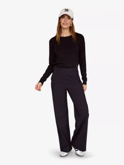 Studio Anneloes Studio Anneloes Lexie bonded trousers - Zwart