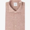 Xacus Xacus Linnen shirt short fit - Koraal