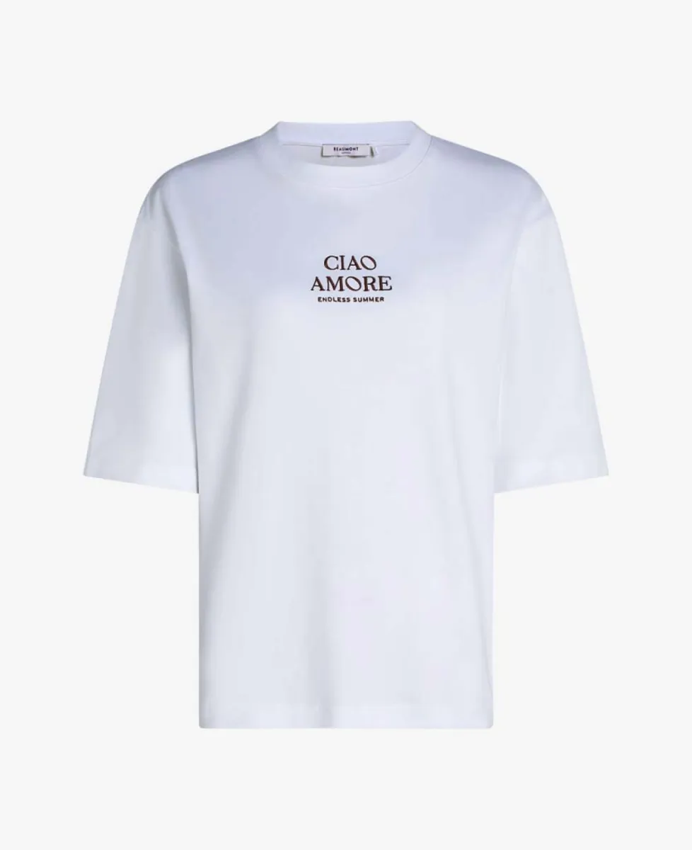 Beaumont Tshirt km - Wit 1 Beaumont Beaumont Tshirt km - Wit