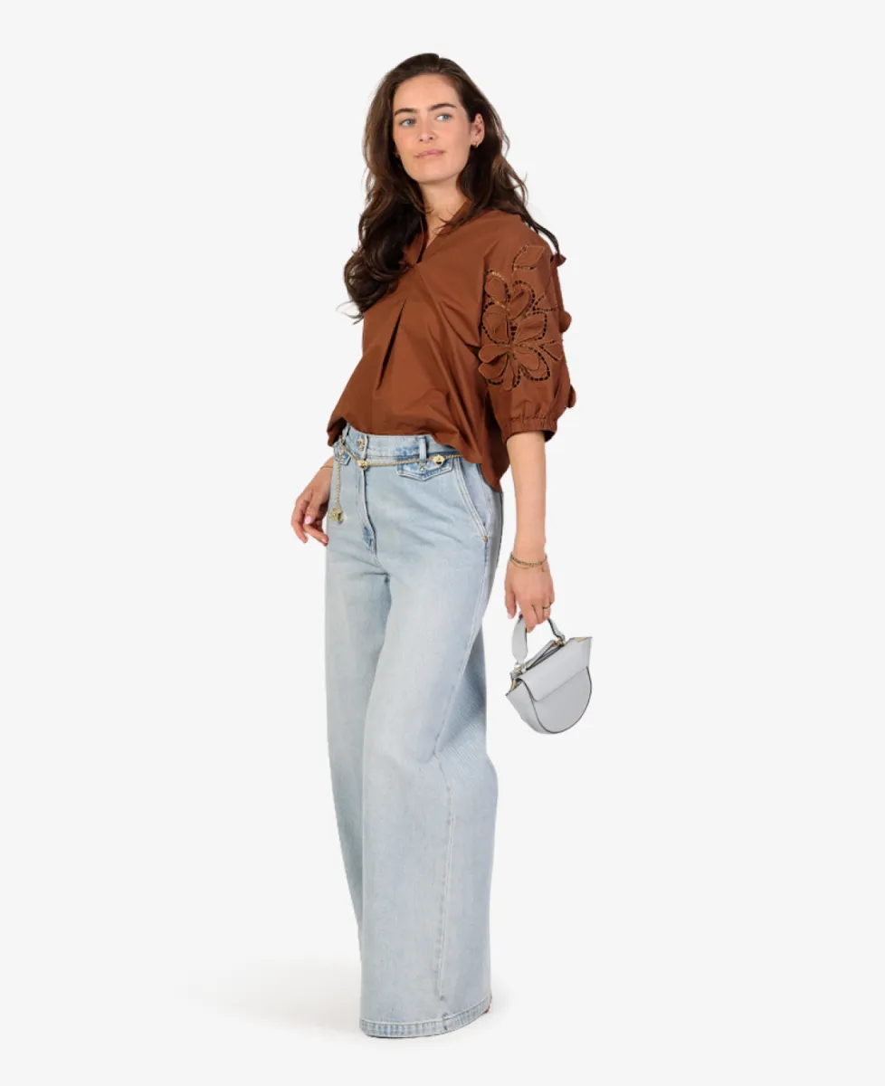 Caroline Biss Broek - Blauw 2 Caroline Biss Caroline Biss Broek - Blauw