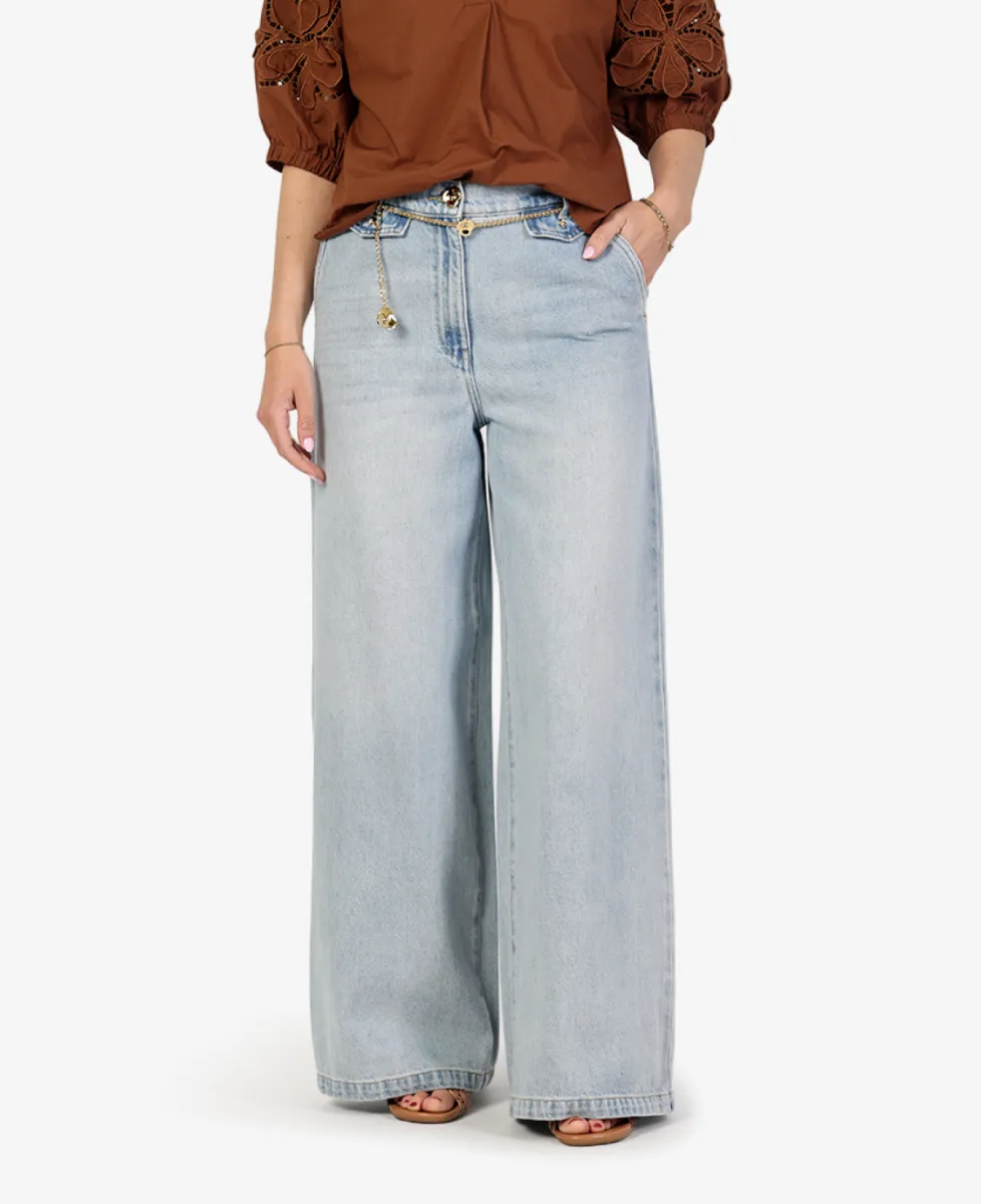 Caroline Biss Broek - Blauw 4 Caroline Biss Caroline Biss Broek - Blauw