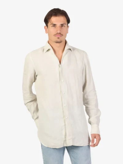 Finamore Finamore Linnen shirt garment dyed - Kit