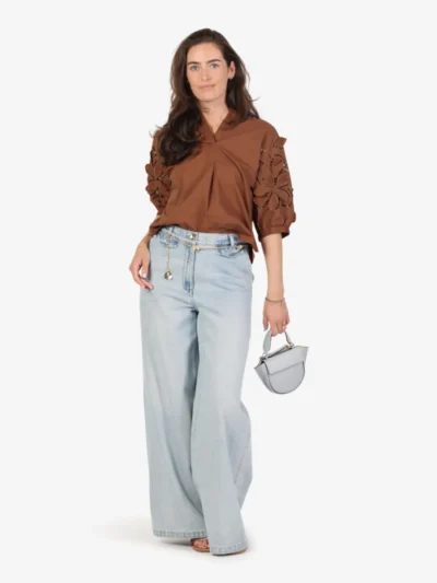 Luisa Cerano Luisa Cerano Bluse - dark terracotta