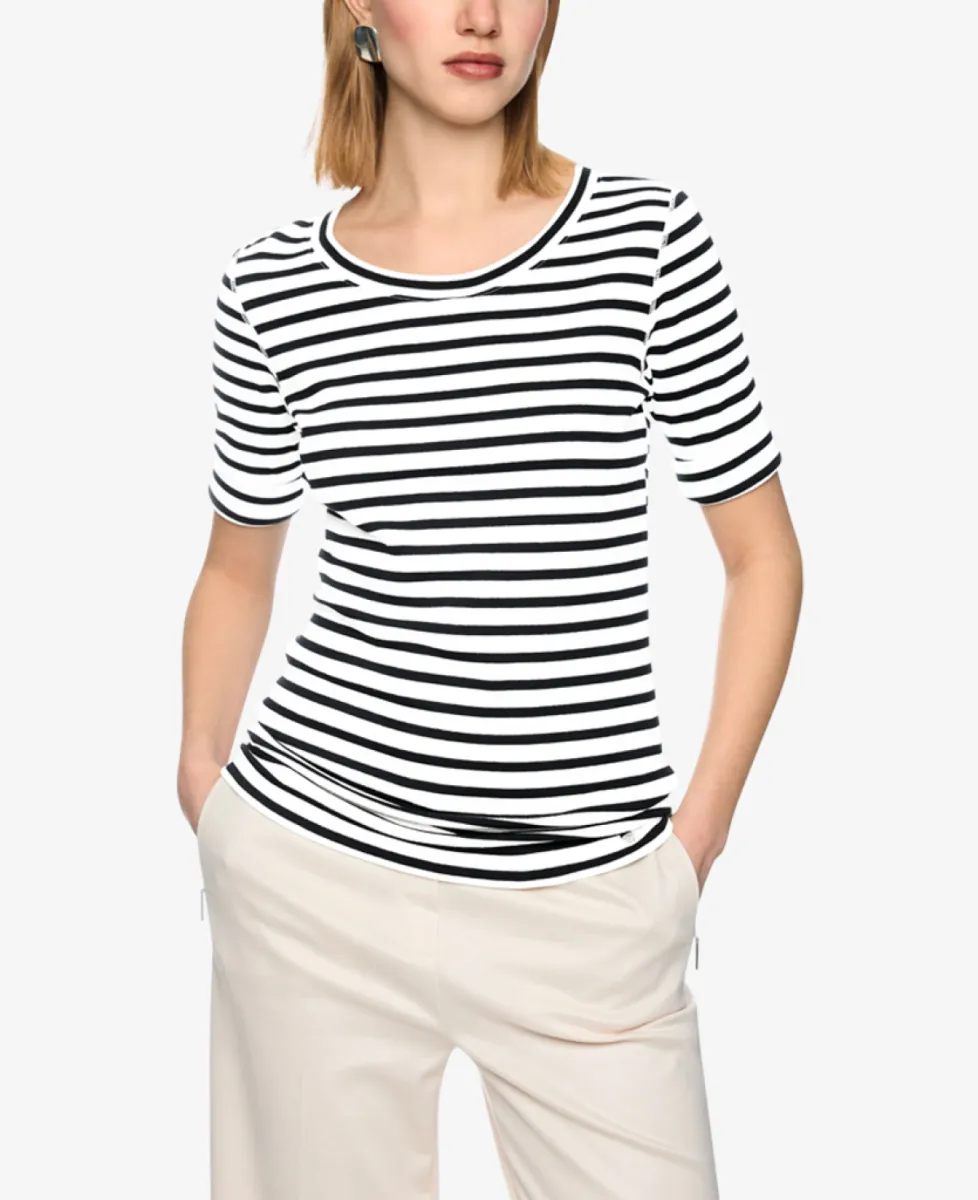 Marc Cain Additions T-Shirt - white and black 3 Marc Cain Additions Marc Cain Additions T-Shirt - white and black