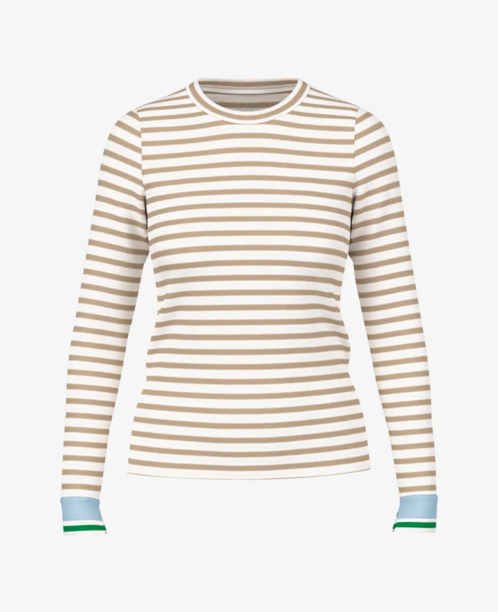 Marc Cain Sports T-Shirt - light stone 1 Marc Cain Sports Marc Cain Sports T-Shirt - light stone