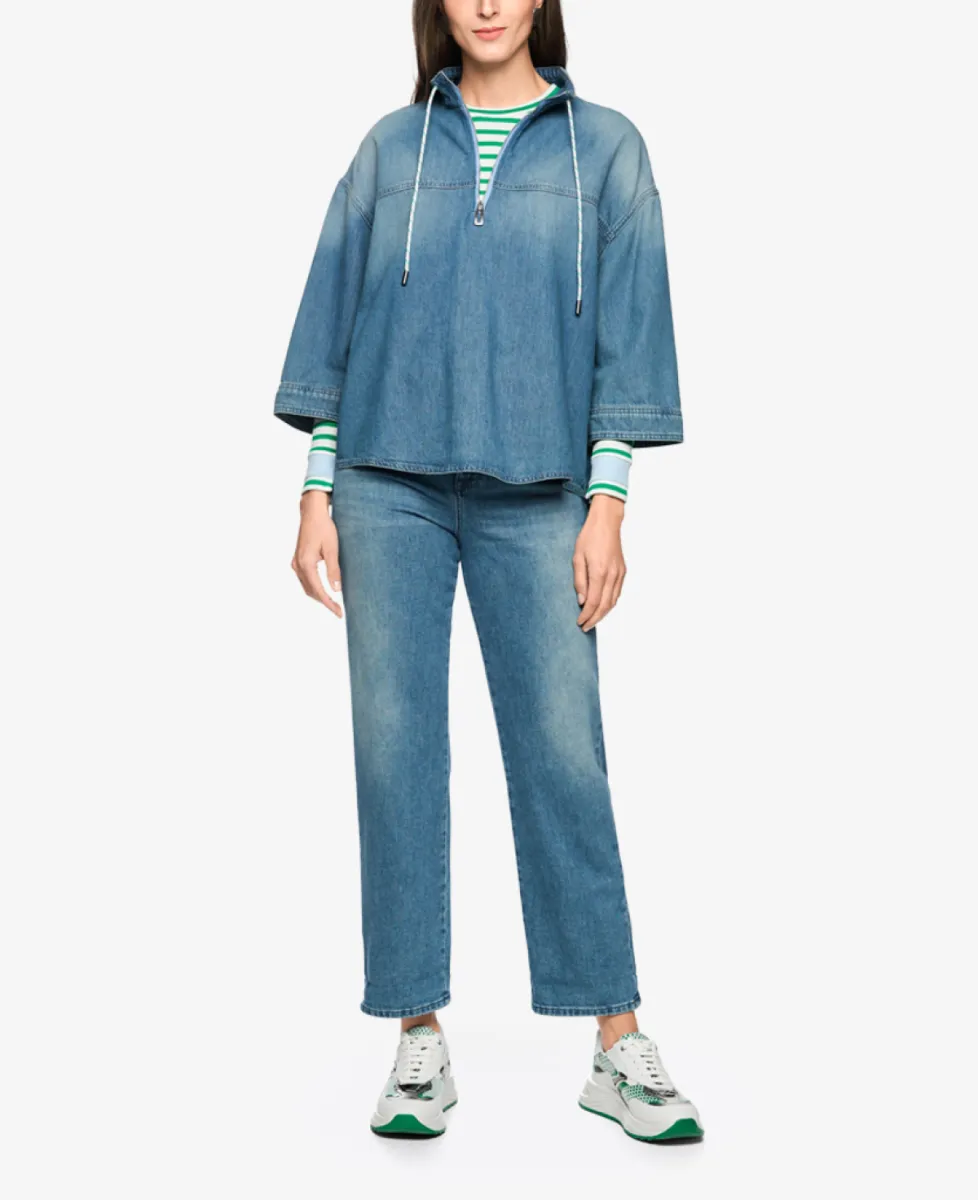 Marc Cain Sports Bluse - blue denim 2 Marc Cain Sports Marc Cain Sports Bluse - blue denim