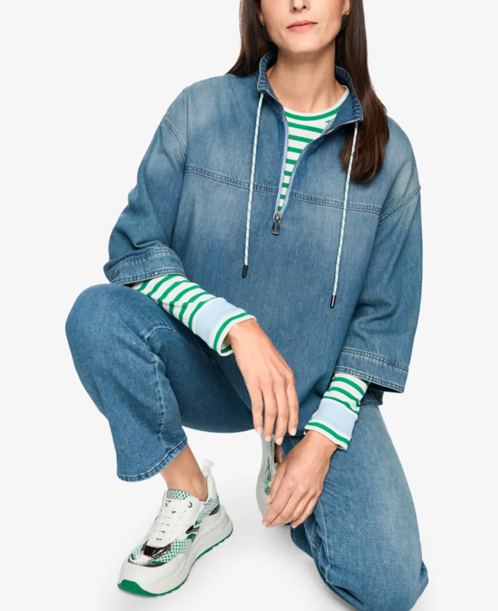 Marc Cain Sports Bluse - blue denim 3 Marc Cain Sports Marc Cain Sports Bluse - blue denim