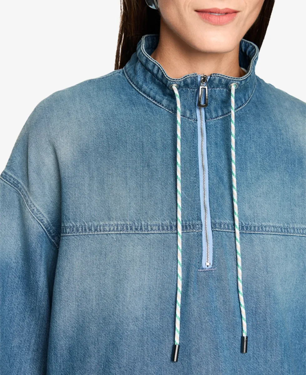 Marc Cain Sports Bluse - blue denim 5 Marc Cain Sports Marc Cain Sports Bluse - blue denim
