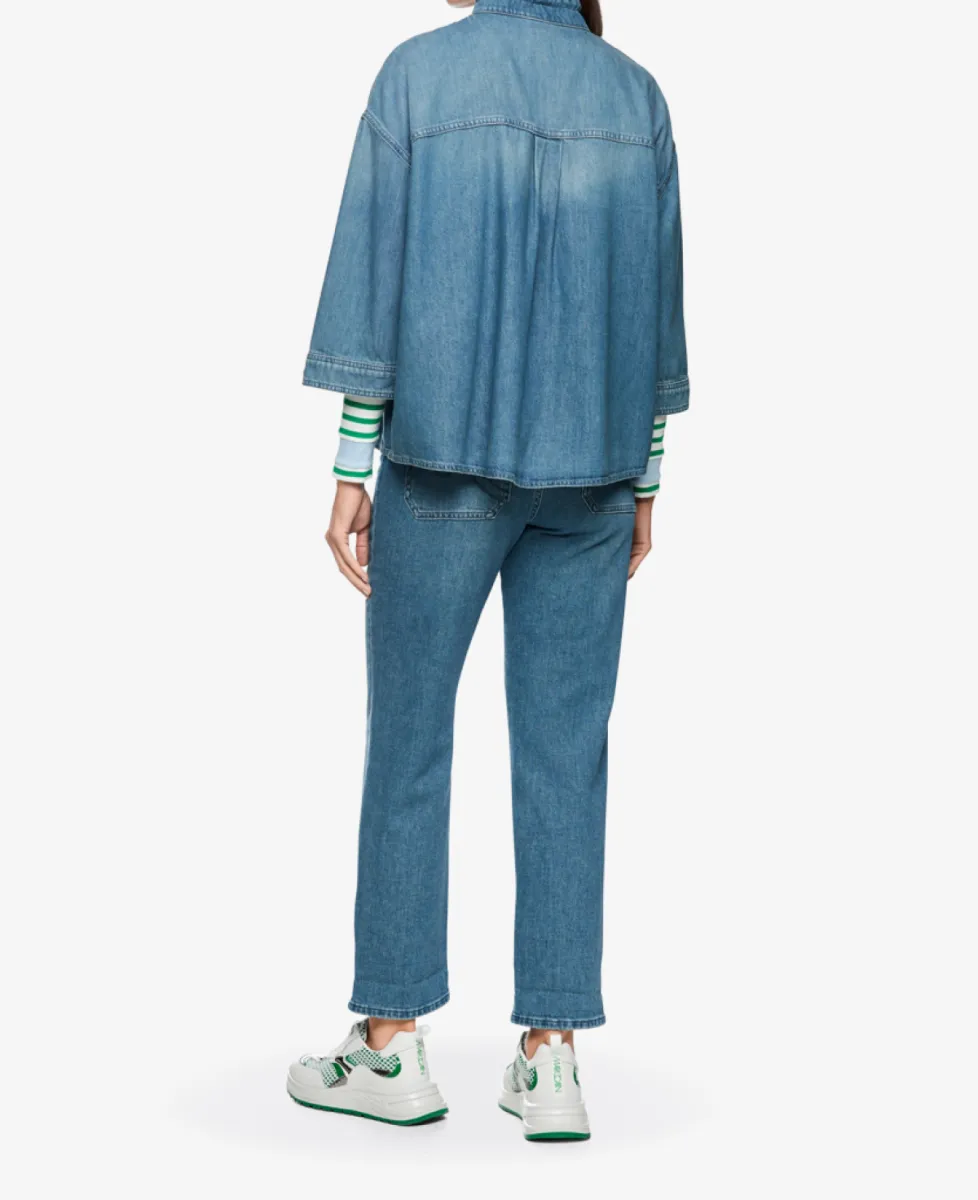 Marc Cain Sports Bluse - blue denim 7 Marc Cain Sports Marc Cain Sports Bluse - blue denim
