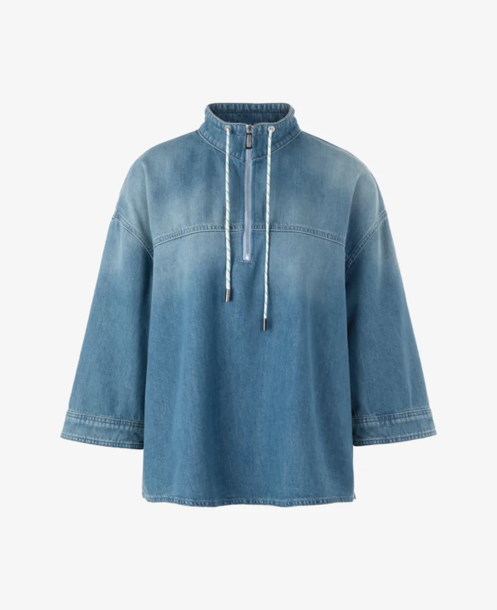 Marc Cain Sports Bluse - blue denim 1 Marc Cain Sports Marc Cain Sports Bluse - blue denim