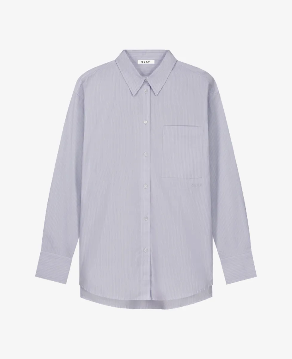 Olaf Blouse - OFFWHITE/PURPLE HEATHER 1 Olaf Olaf Blouse - OFFWHITE/PURPLE HEATHER