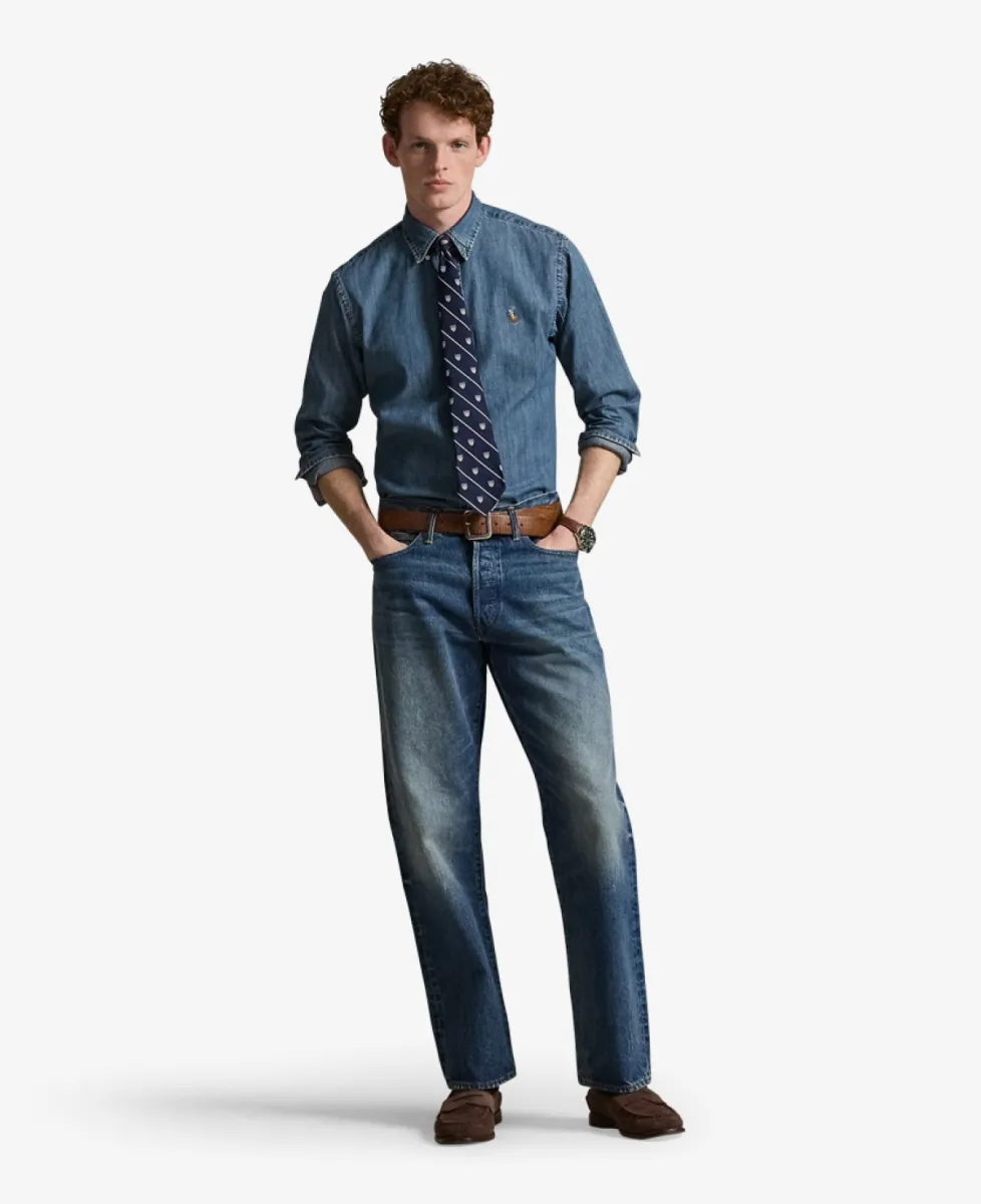 Ralph Lauren Shirt Denim - Denimblauw 2 Ralph Lauren Ralph Lauren Shirt Denim - Denimblauw