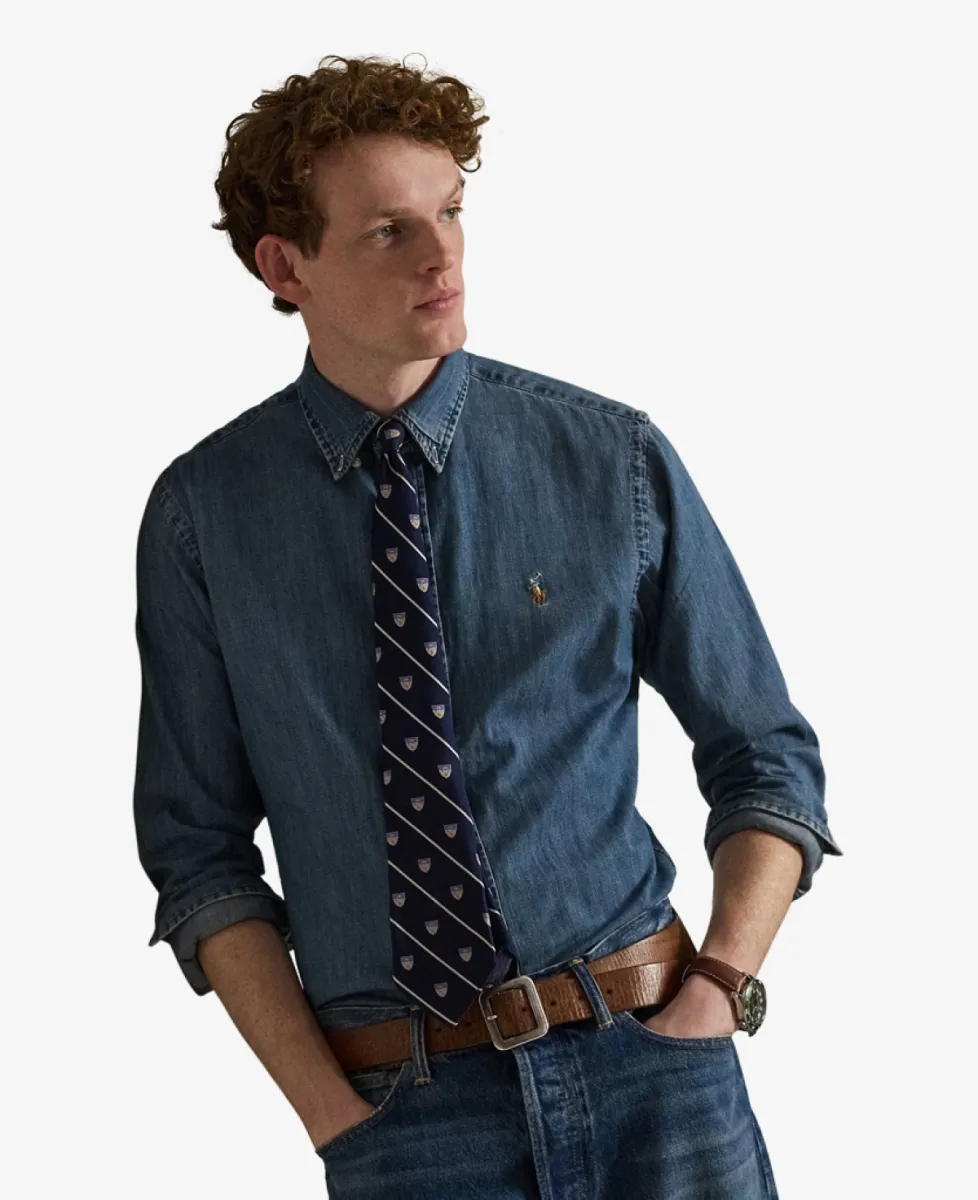 Ralph Lauren Shirt Denim - Denimblauw 3 Ralph Lauren Ralph Lauren Shirt Denim - Denimblauw