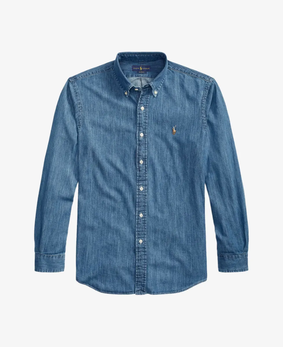 Ralph Lauren Shirt Denim - Denimblauw 1 Ralph Lauren Ralph Lauren Shirt Denim - Denimblauw