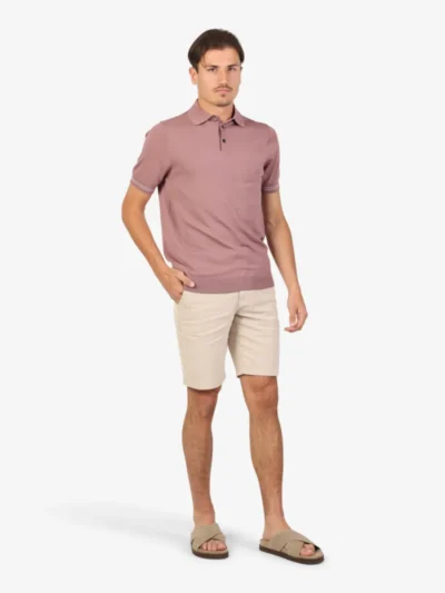 Seven Dials Seven Dials Polo Gebreid - Aubergine