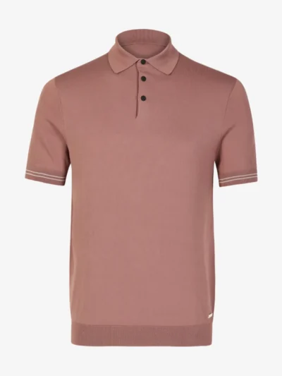 Seven Dials Seven Dials Polo Gebreid - Aubergine