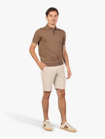 Seven Dials Seven Dials Polo Gebreid - Middelbruin