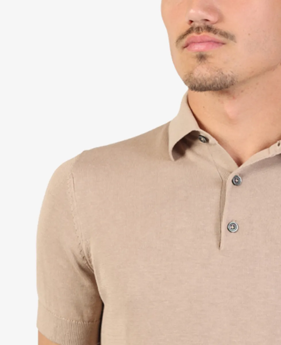 Seven Dials Polo - Beige 4 Seven Dials Seven Dials Polo - Beige