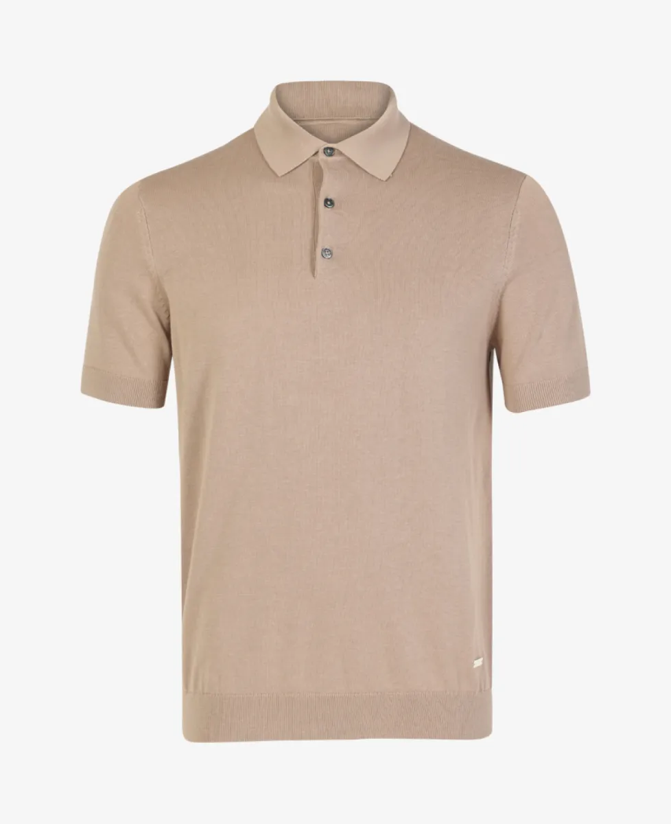 Seven Dials Polo - Beige 1 Seven Dials Seven Dials Polo - Beige