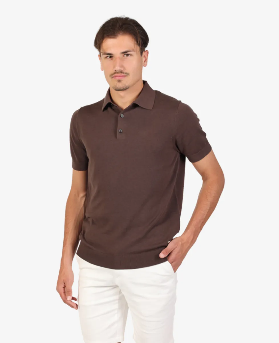 Seven Dials Polo - Donkerbruin 3 Seven Dials Seven Dials Polo - Donkerbruin