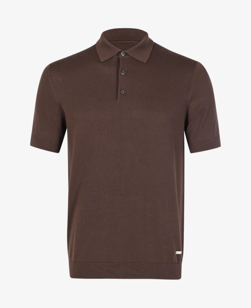 Seven Dials Polo - Donkerbruin 1 Seven Dials Seven Dials Polo - Donkerbruin