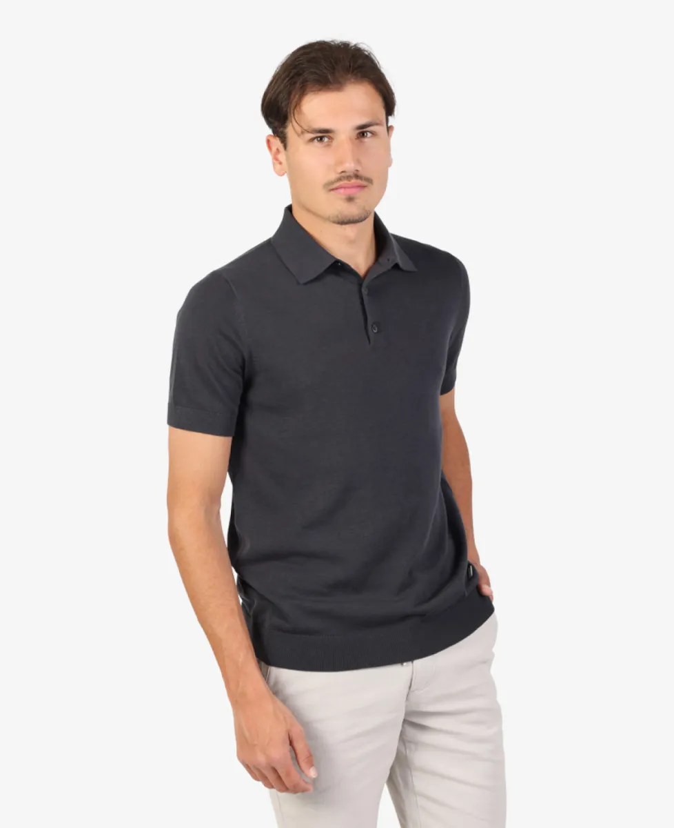 Seven Dials Polo - Donkergrijs 3 Seven Dials Seven Dials Polo - Donkergrijs