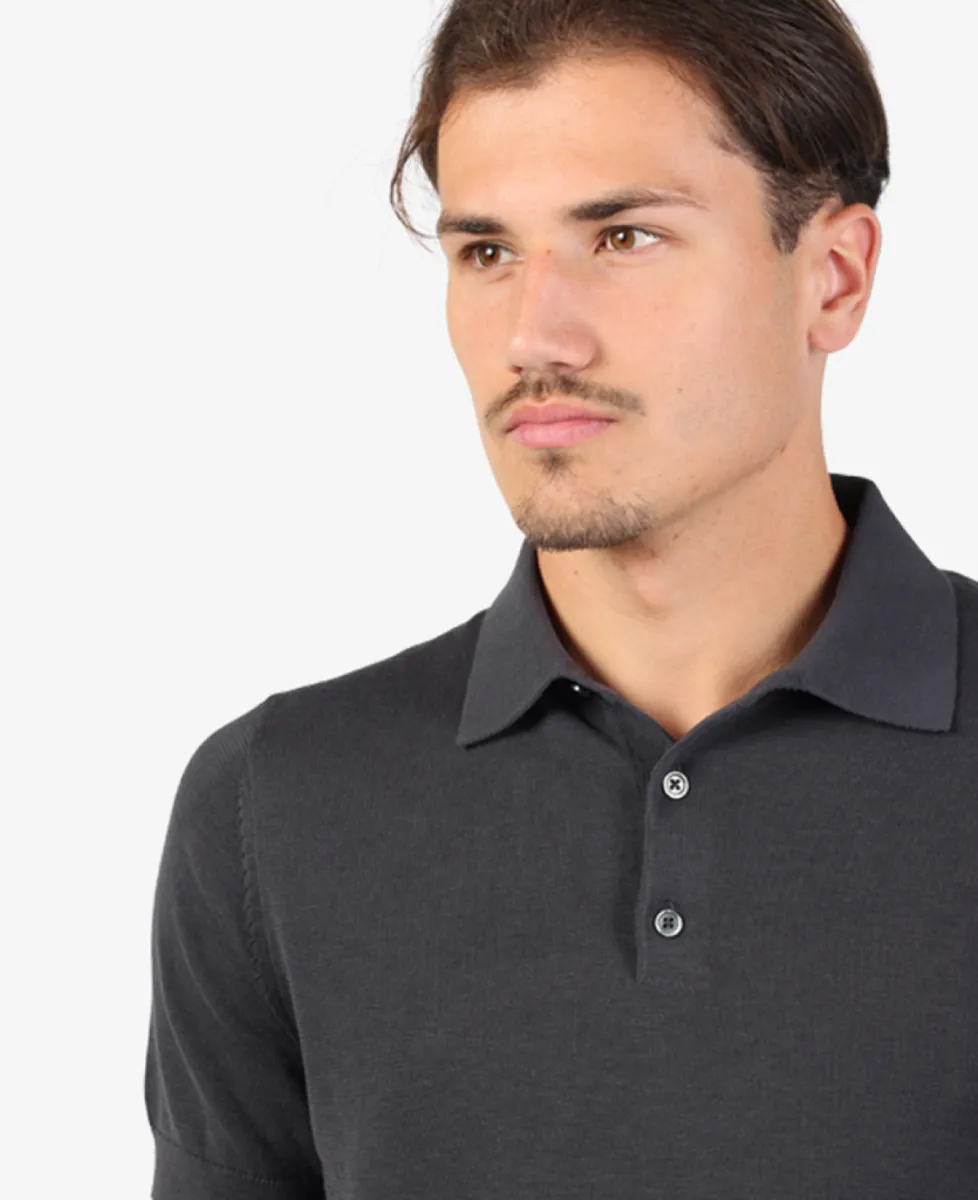 Seven Dials Polo - Donkergrijs 4 Seven Dials Seven Dials Polo - Donkergrijs