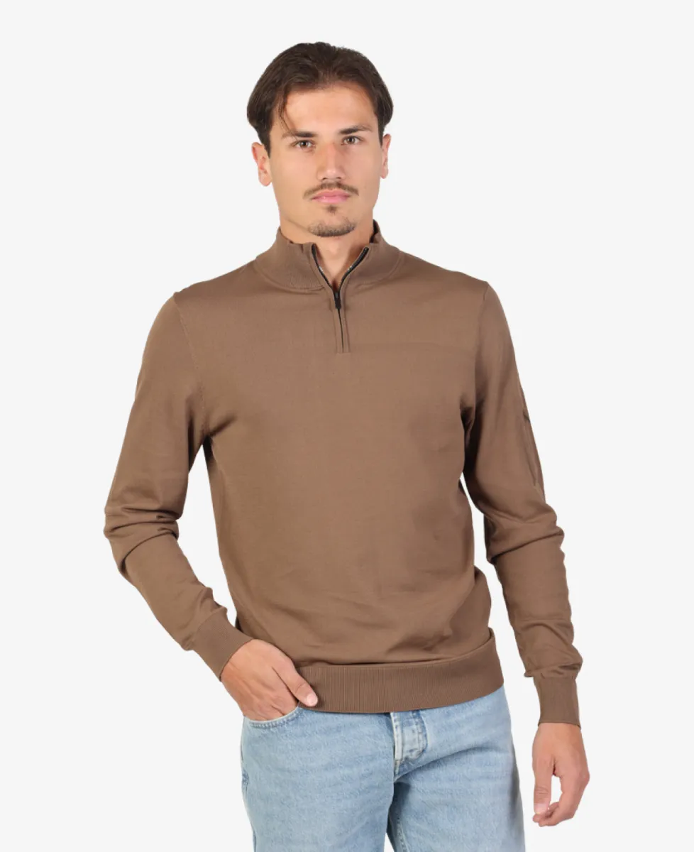 Seven Dials Trui Halfzip - Bruin 3 Seven Dials Seven Dials Trui Halfzip - Bruin