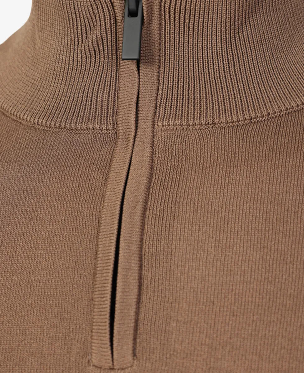 Seven Dials Trui Halfzip - Bruin 5 Seven Dials Seven Dials Trui Halfzip - Bruin