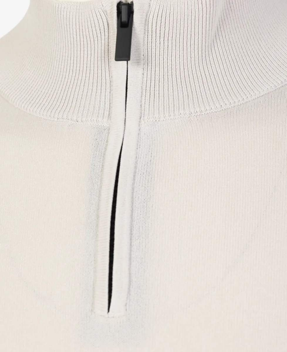 Seven Dials Trui Halfzip - Lichtgrijs 5 Seven Dials Seven Dials Trui Halfzip - Lichtgrijs