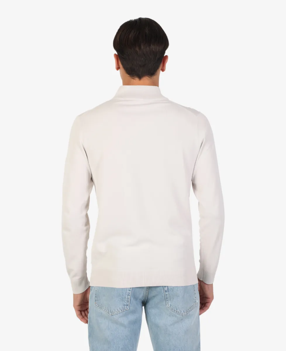 Seven Dials Trui Halfzip - Lichtgrijs 7 Seven Dials Seven Dials Trui Halfzip - Lichtgrijs