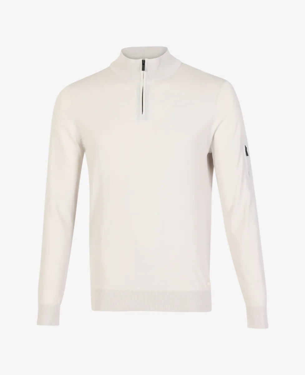 Seven Dials Trui Halfzip - Lichtgrijs 1 Seven Dials Seven Dials Trui Halfzip - Lichtgrijs