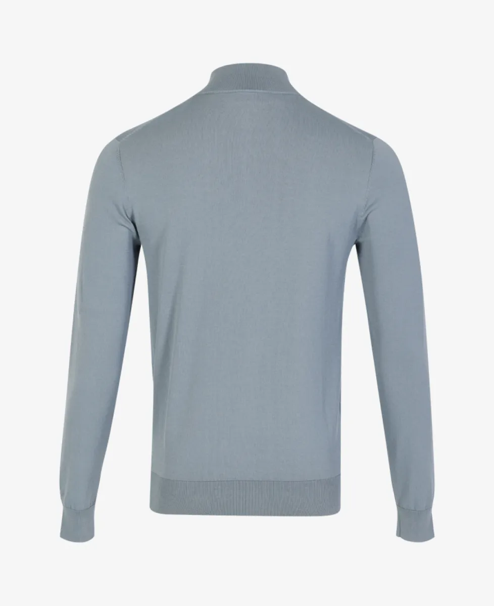 Seven Dials Trui Halfzip - Middelblauw 8 Seven Dials Seven Dials Trui Halfzip - Middelblauw