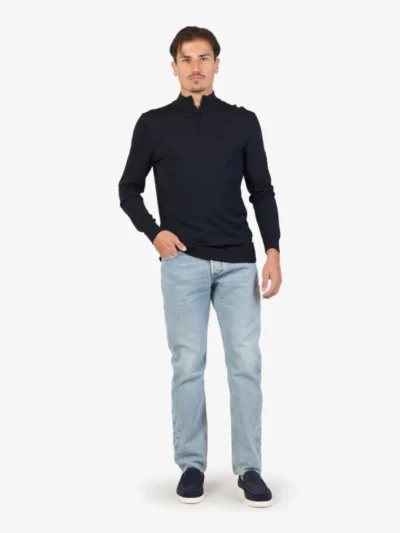 Seven Dials Seven Dials Trui Halfzip - Navy