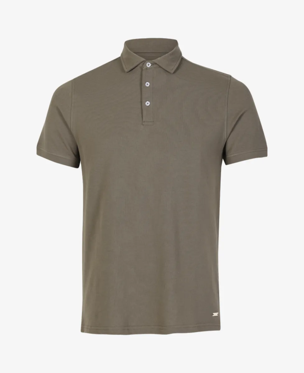 Seven Dials Polo Pique - Middelgroen 1 Seven Dials Seven Dials Polo Pique - Middelgroen