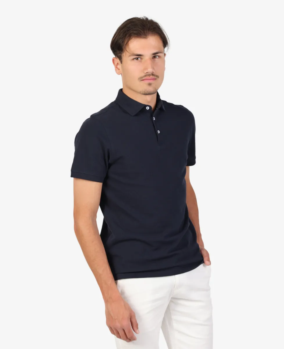 Seven Dials Polo Pique - Navy 3 Seven Dials Seven Dials Polo Pique - Navy