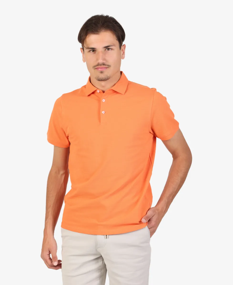Seven Dials Polo Pique - Oranje 3 Seven Dials Seven Dials Polo Pique - Oranje