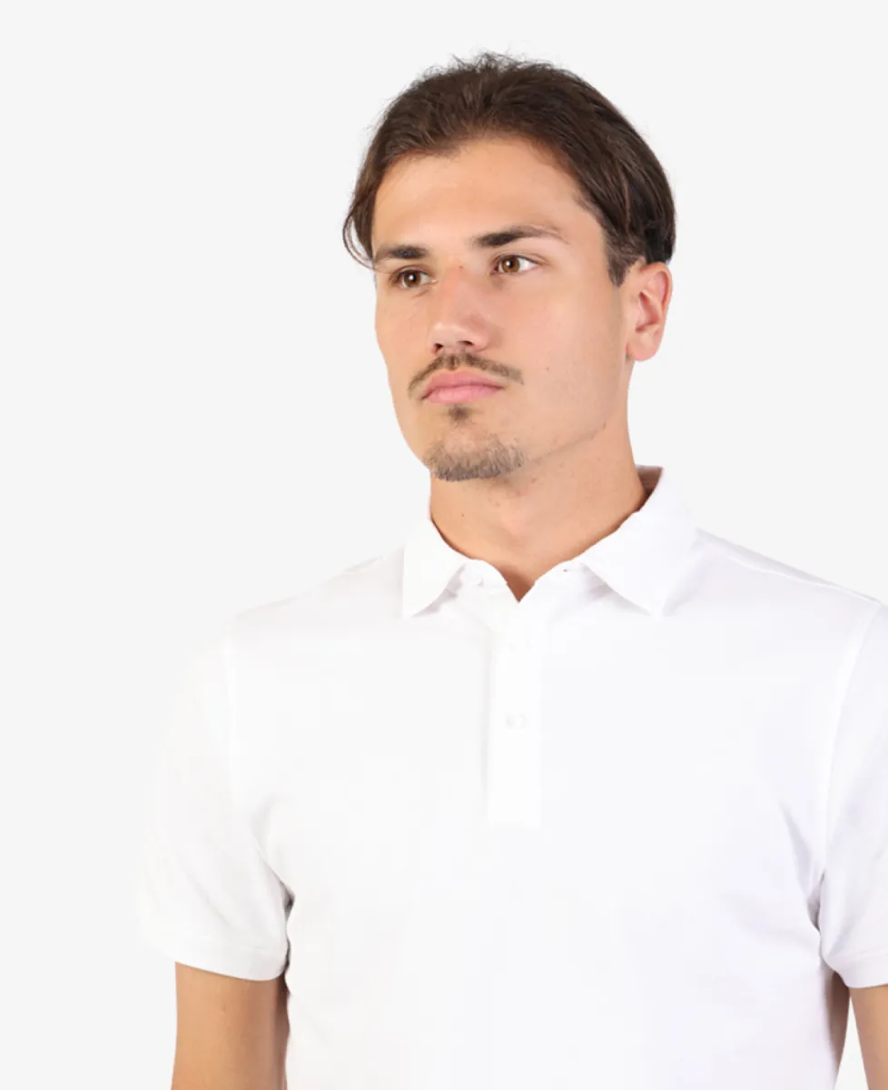 Seven Dials Polo Pique - Wit 4 Seven Dials Seven Dials Polo Pique - Wit