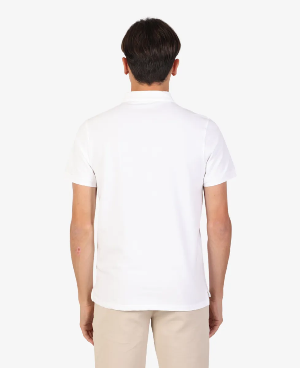 Seven Dials Polo Pique - Wit 6 Seven Dials Seven Dials Polo Pique - Wit